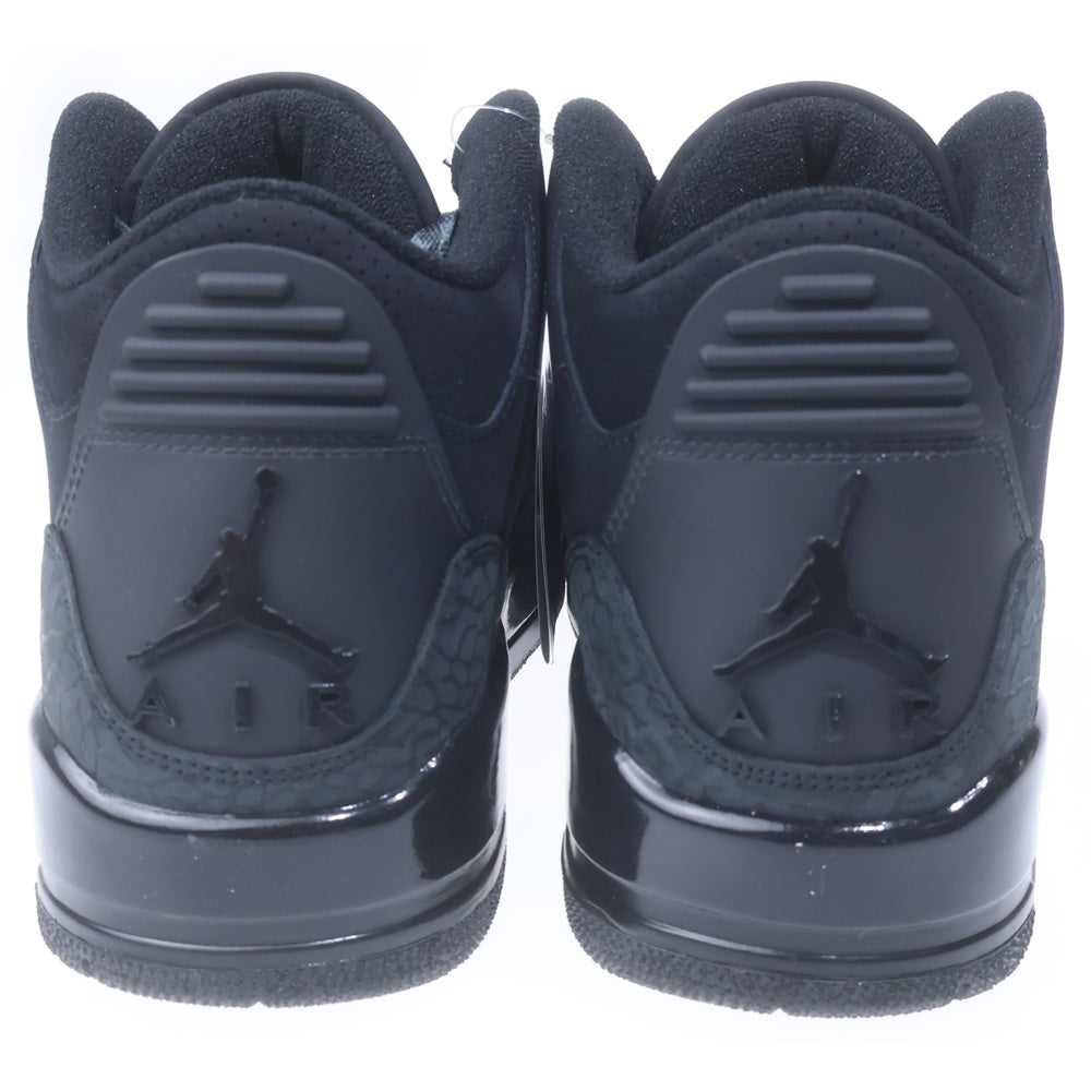 NIKE(ナイキ) AIR JORDAN 3 RETRO BLACK CAT エアジョーダン3 レトロ ブラックキャット ハイカットスニーカー ブラック US9/27cm CT8532-001