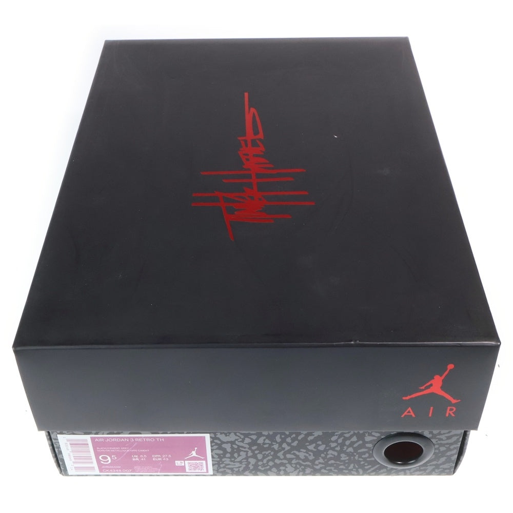NIKE(ナイキ) AIR JORDAN 3 RETRO TINKER エアジョーダン3 レトロ ティンカー ハイカットスニーカー ブラック US9.5/27.5cm CK4348-007
