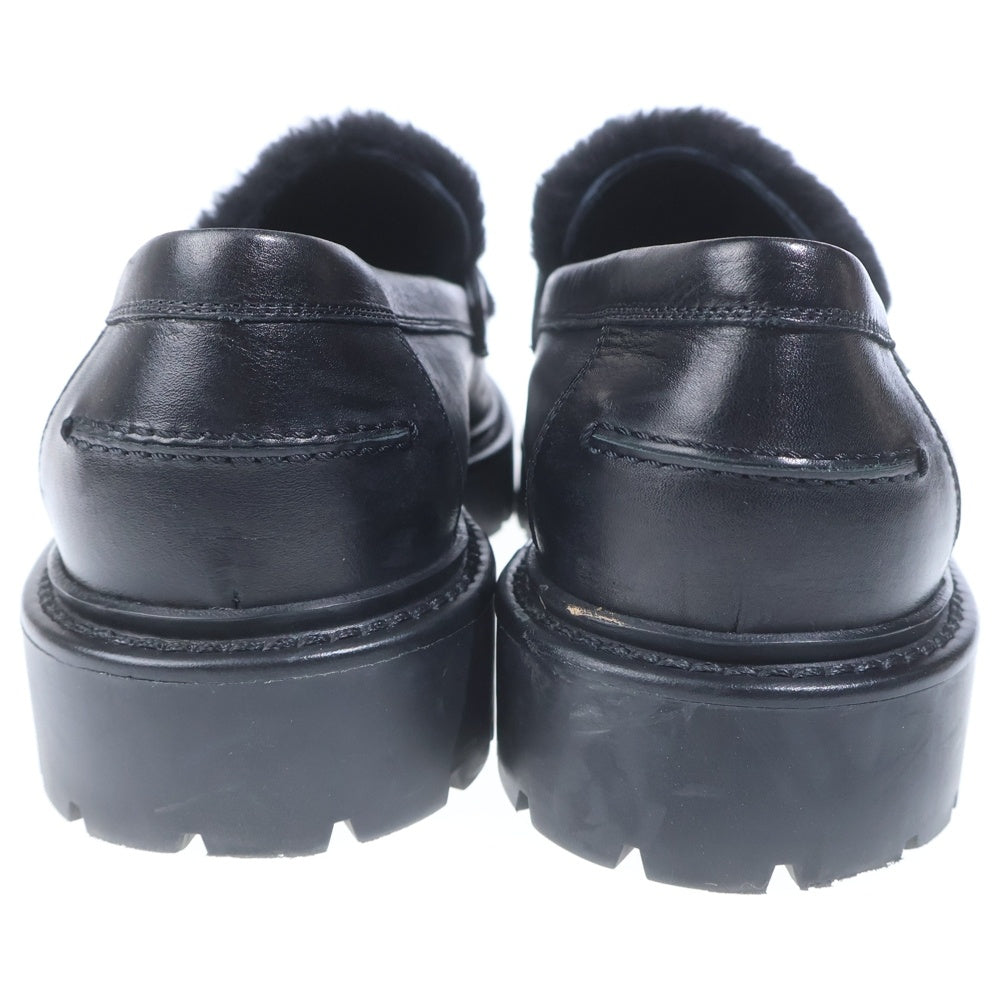 HERMES(エルメス) アイコン モカシン ケリーファー レザー ローファー ブラック