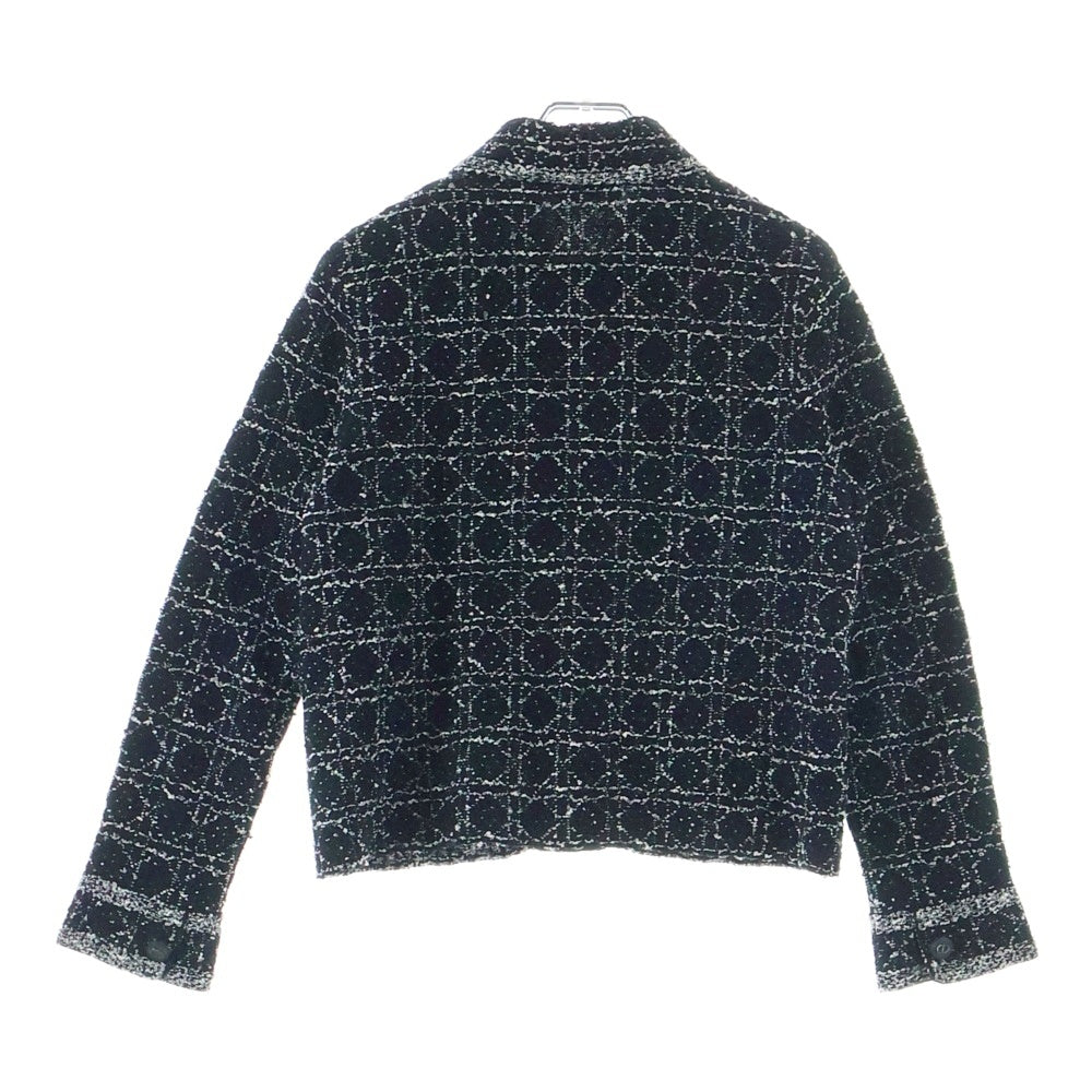 Christian Dior(クリスチャンディオール) マクロ カナージュ テクニカル ニットツイードジャケット ブラック 4S4V53AM752 レディース