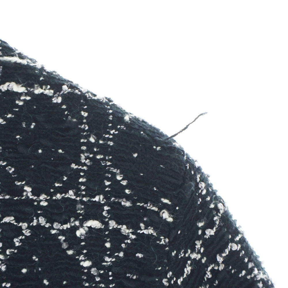 Christian Dior(クリスチャンディオール) マクロ カナージュ テクニカル ニットツイードジャケット ブラック 4S4V53AM752 レディース