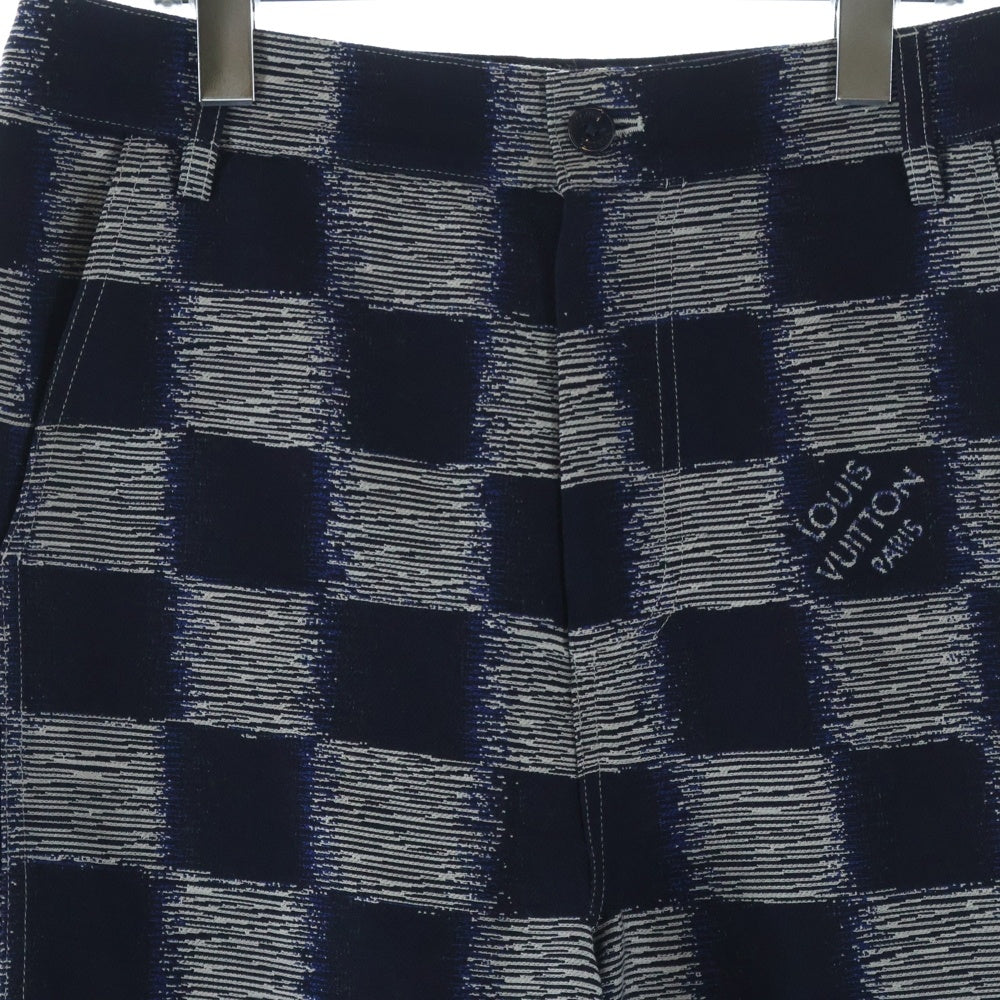 LOUIS VUITTON(ルイヴィトン) 24SS ダミエ ウール ロングパンツ ネイビー RM241M FVD HQP08W