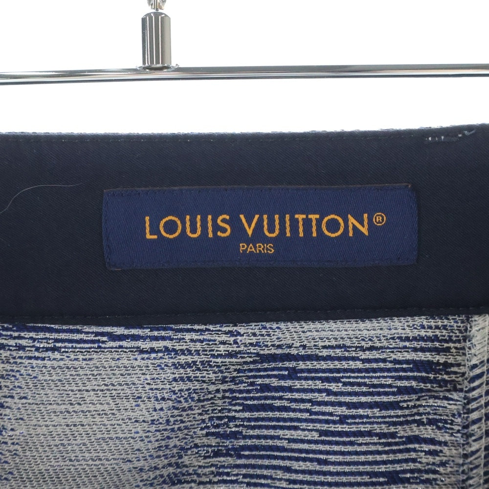 LOUIS VUITTON(ルイヴィトン) 24SS ダミエ ウール ロングパンツ ネイビー RM241M FVD HQP08W