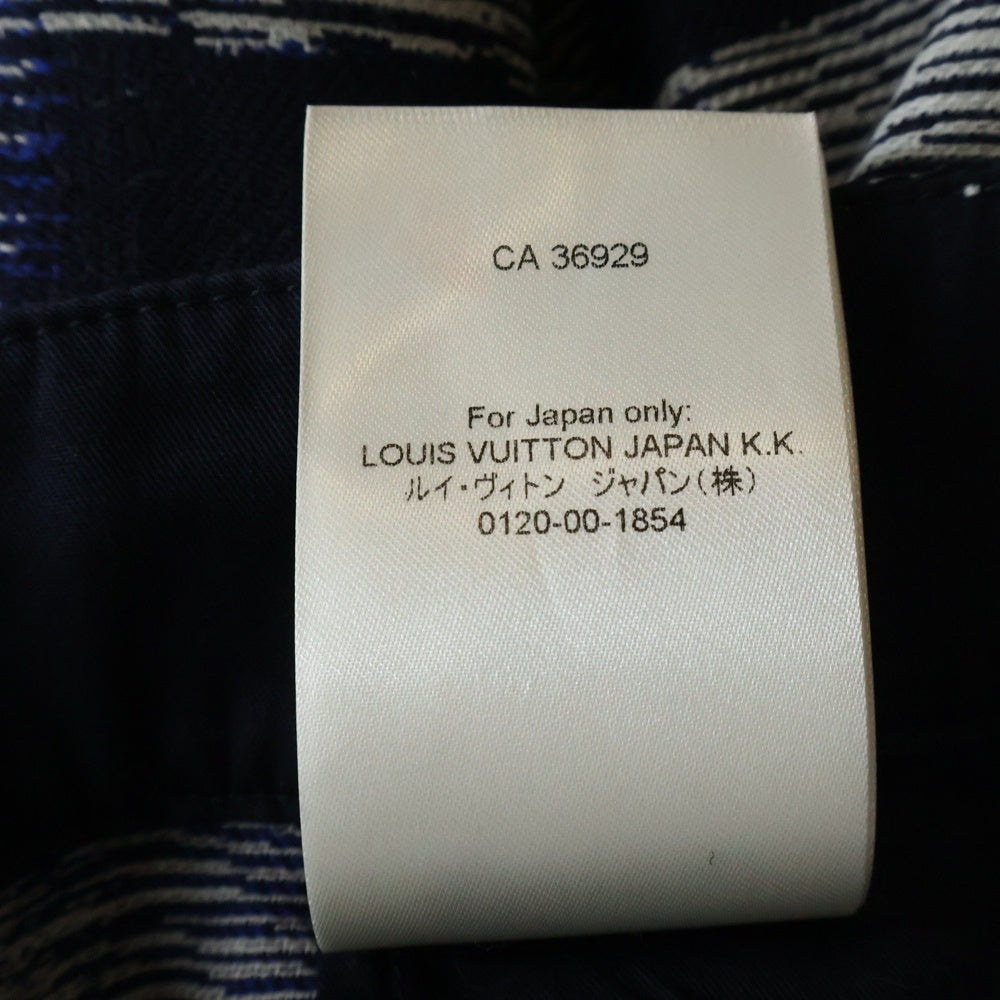 LOUIS VUITTON(ルイヴィトン) 24SS ダミエ ウール ロングパンツ ネイビー RM241M FVD HQP08W