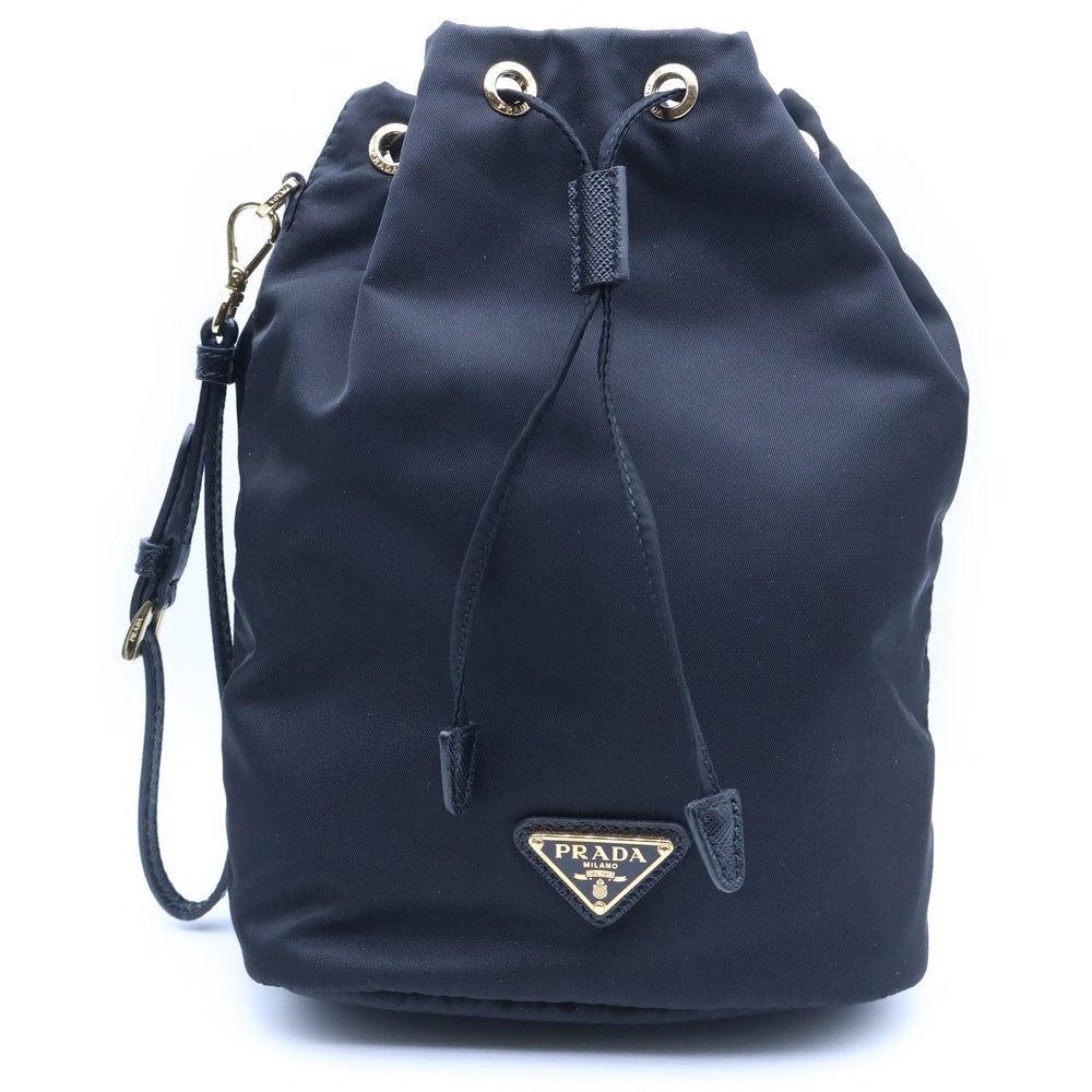 PRADA(プラダ) RE-NYLON リナイロン ポーチ 巾着 ブラック レディース