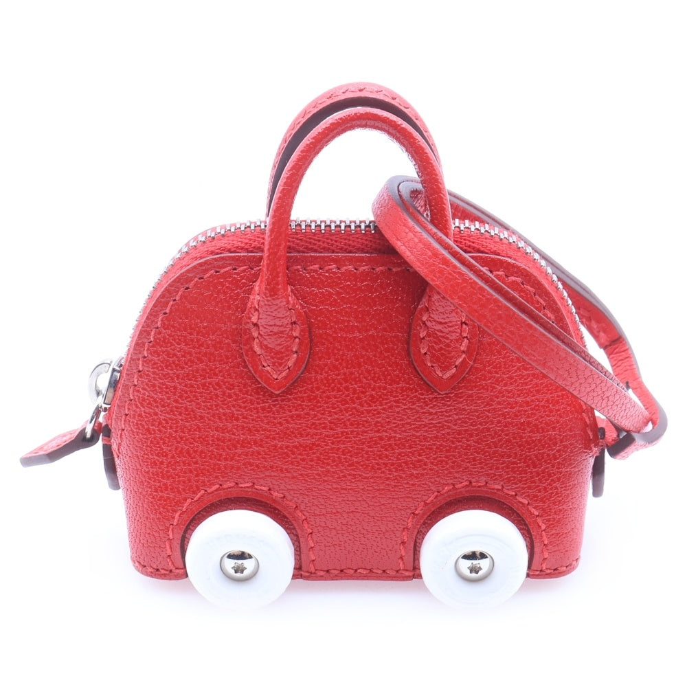 HERMES(エルメス) チャーム ボリード オン ホイールズ シェブルミゾル ルージュクー レッド レディース