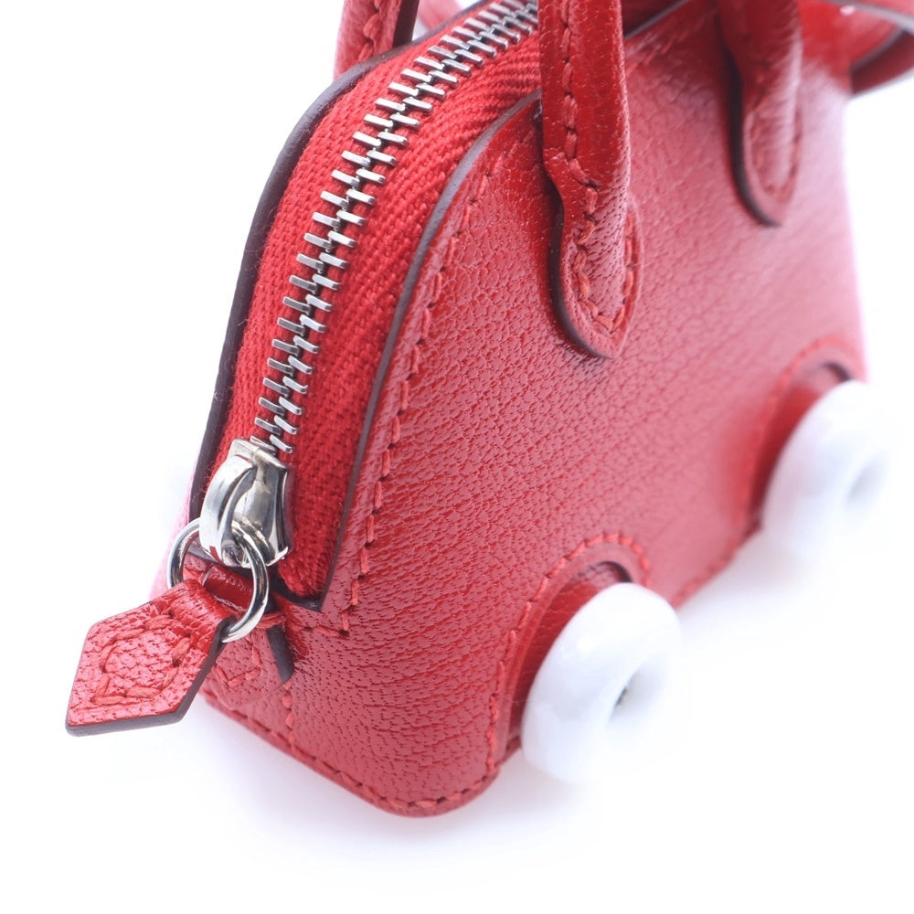 HERMES(エルメス) チャーム ボリード オン ホイールズ シェブルミゾル ルージュクー レッド レディース