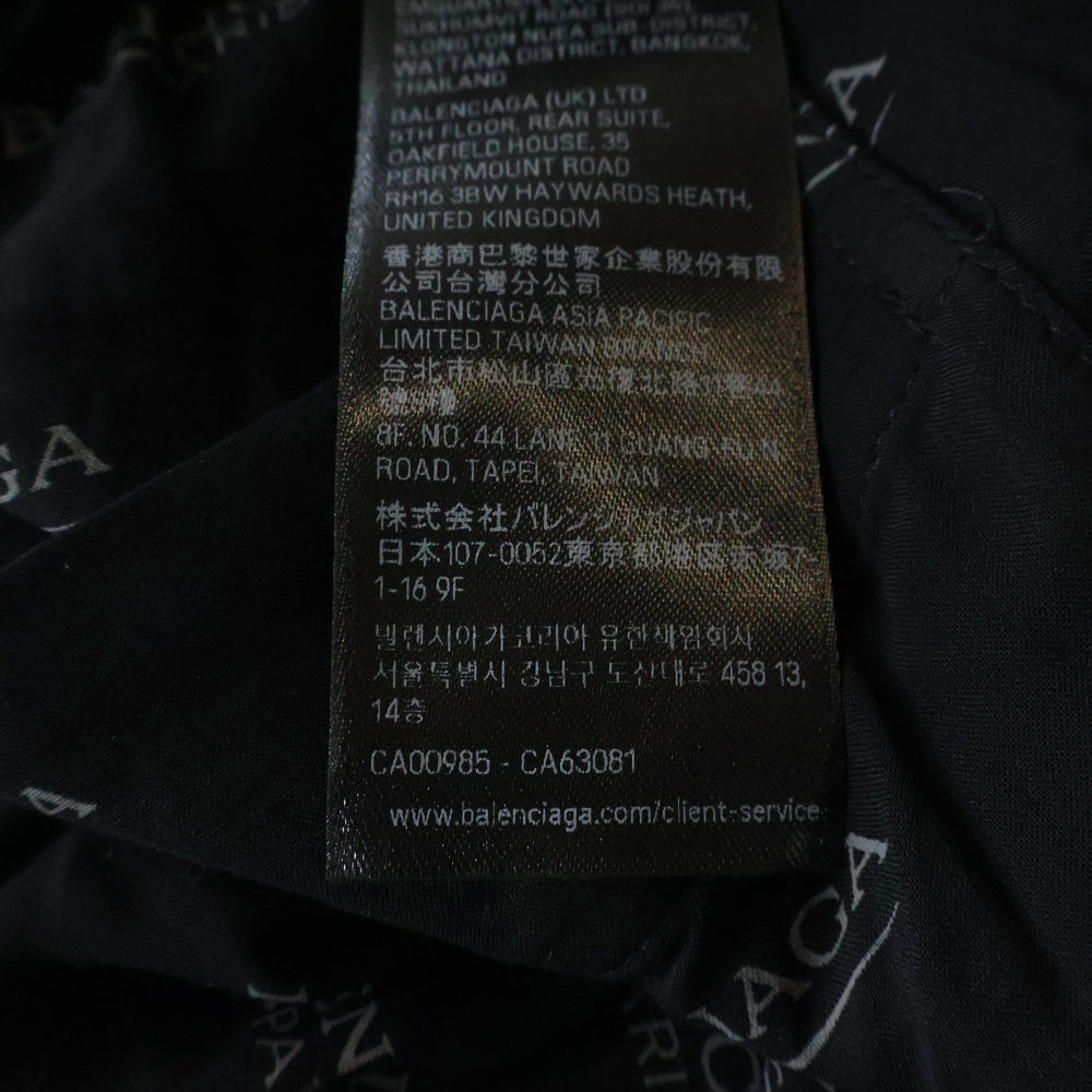 BALENCIAGA(バレンシアガ) 25SS ロゴ総柄 イージーパンツ ブラック 681819 TSLA1