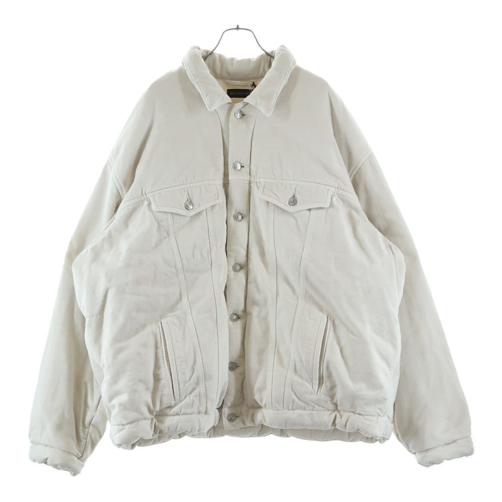 BALENCIAGA(バレンシアガ) 22AW PADDING DENIM JACKET パディングデニムジャケット ホワイト 681689 TNW03