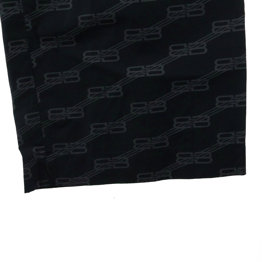 BALENCIAGA(バレンシアガ) 22AW BBモノグラム パジャマパンツ ブラック 658883 TML36