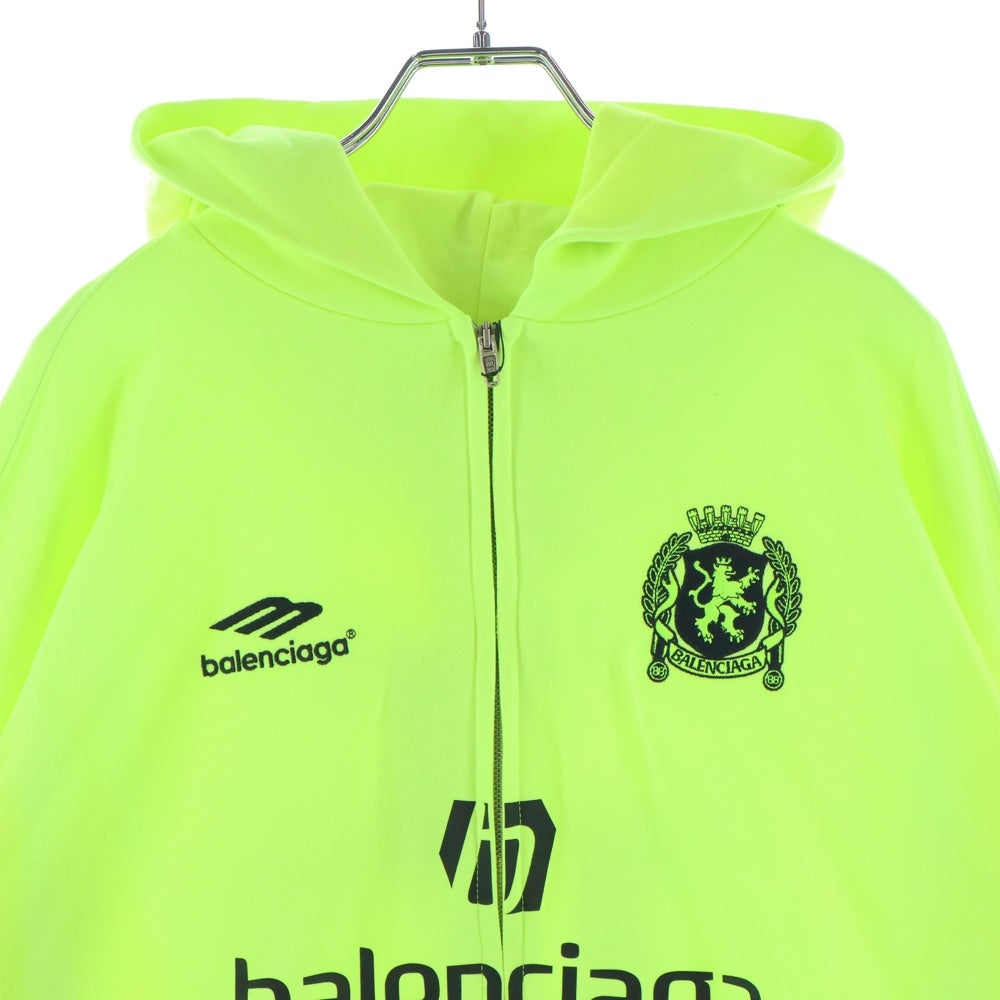 BALENCIAGA(バレンシアガ) 24SS Soccer Paris Zip-Hoodie サッカージップアップパーカー イエロー 744457 TPVS6