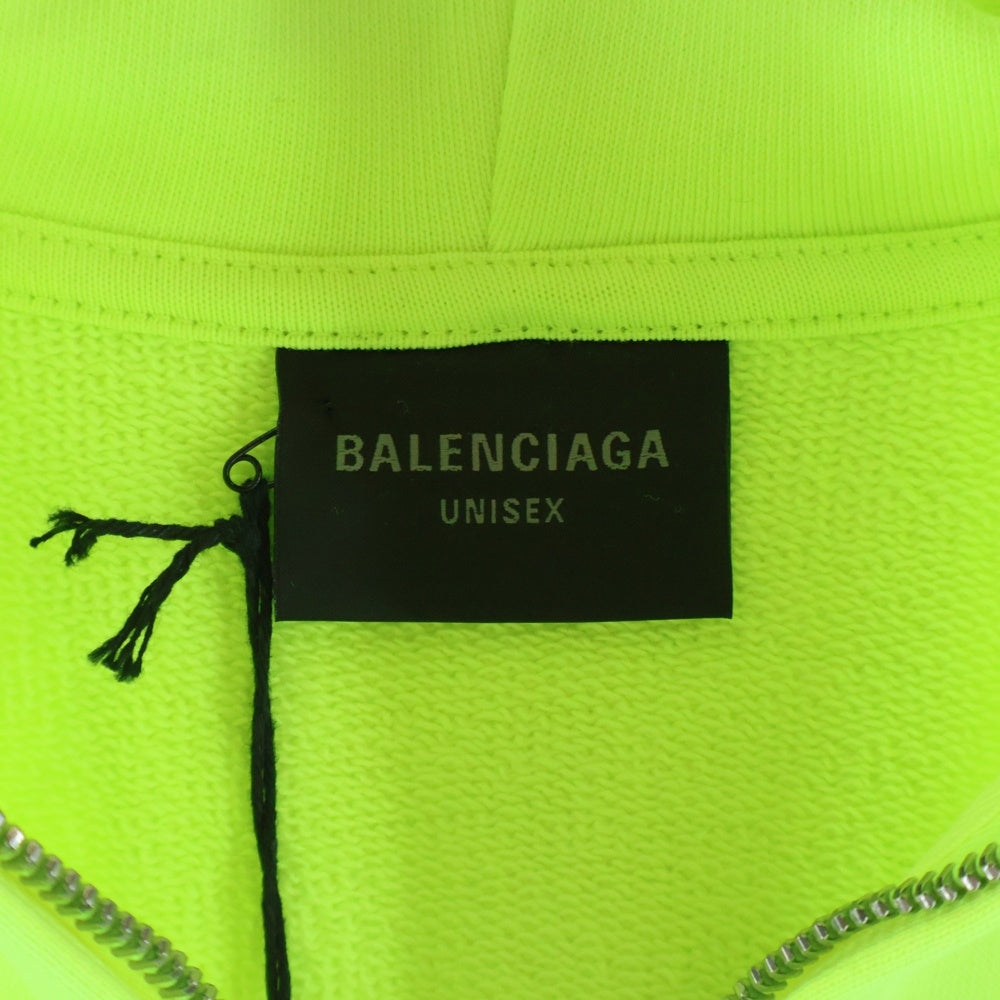 BALENCIAGA(バレンシアガ) 24SS Soccer Paris Zip-Hoodie サッカージップアップパーカー イエロー 744457 TPVS6