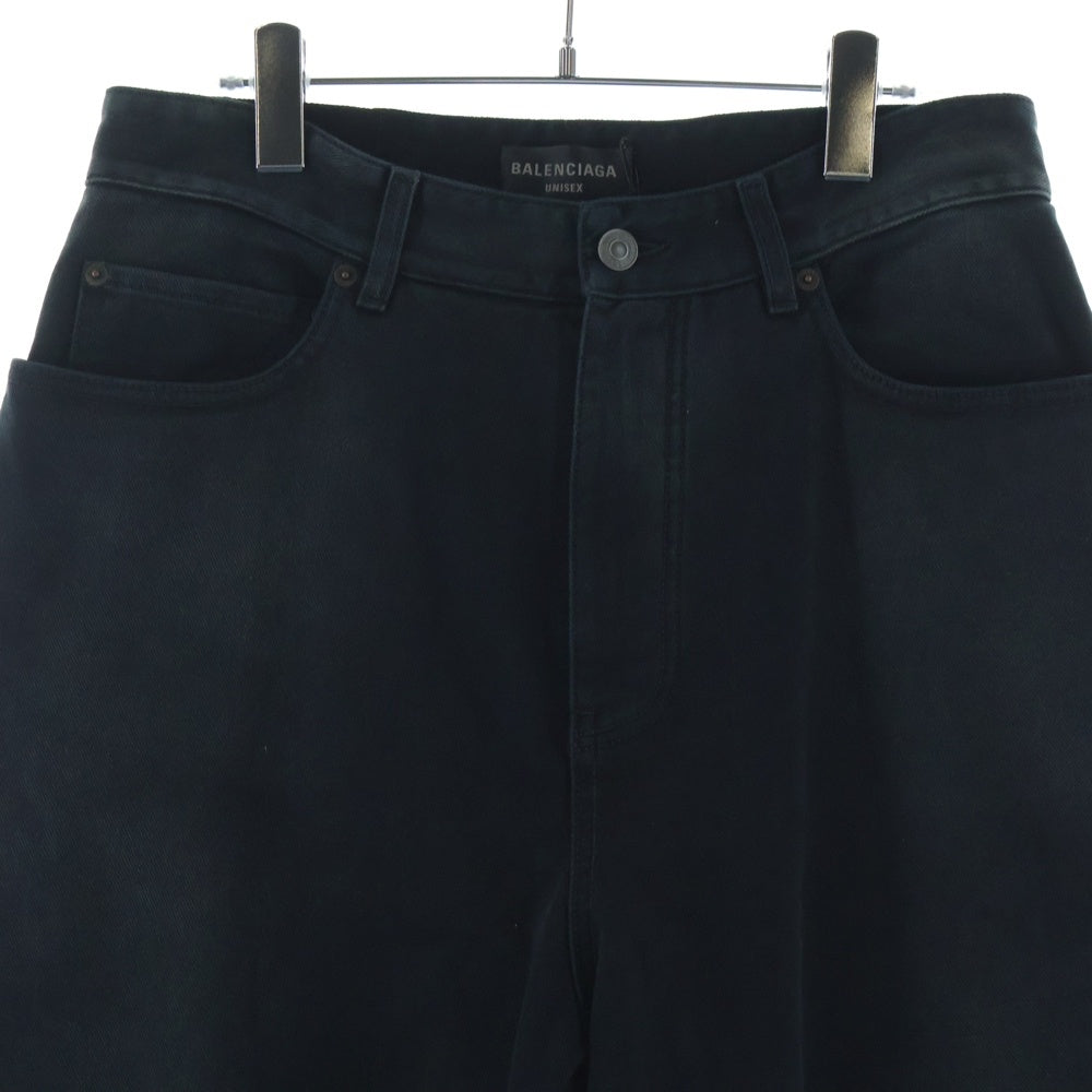 BALENCIAGA(バレンシアガ) 23AW DOUBLE FRONT ダブルフロントデニムパンツ ブラック 767979 TNW11