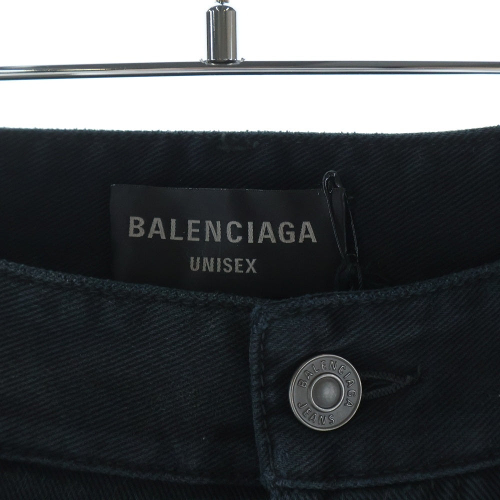 BALENCIAGA(バレンシアガ) 23AW DOUBLE FRONT ダブルフロントデニムパンツ ブラック 767979 TNW11