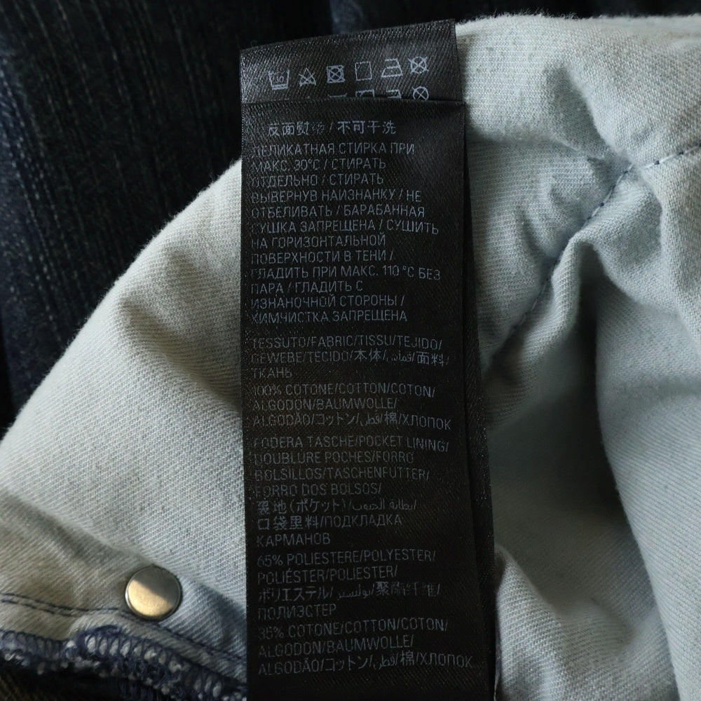 BALENCIAGA(バレンシアガ) 23AW DOUBLE FRONT WIDE LEG JEANS ダブルフロント ワイドレッグジーンズ デニムパンツ インディゴ 767979 TNW65