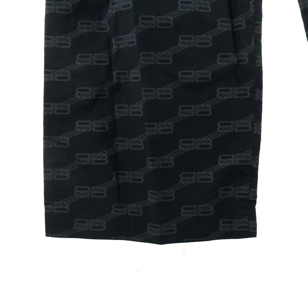BALENCIAGA(バレンシアガ) 22AW BBモノグラム パジャマパンツ ブラック 658883 TML36