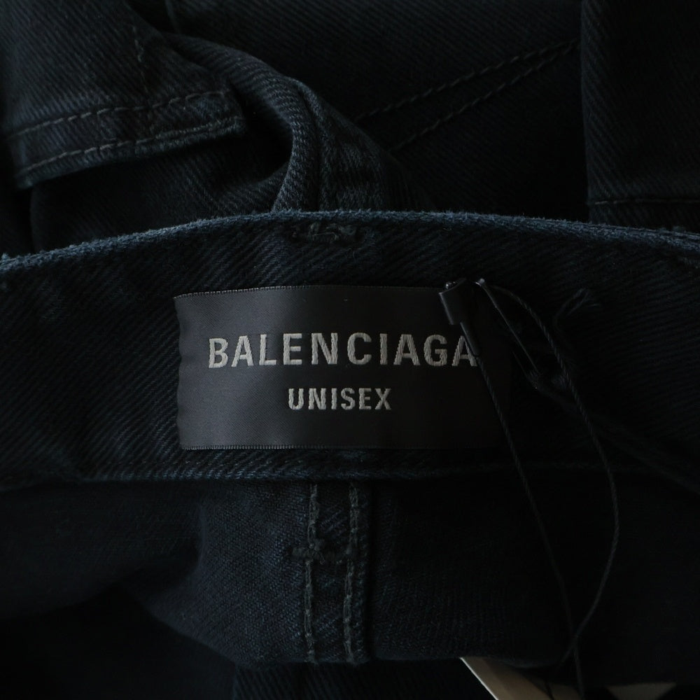 BALENCIAGA(バレンシアガ) 23AW ダブルサイドワイドデニムパンツ ブラック 767983 TNW11