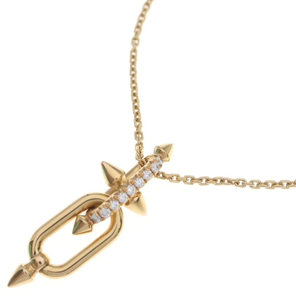 TIFFANY & Co.(ティファニー) K18YG タイタン by ファレル ウィリアムス ペンダント トップ ダイヤモンド ネックレス イエローゴールド レディース