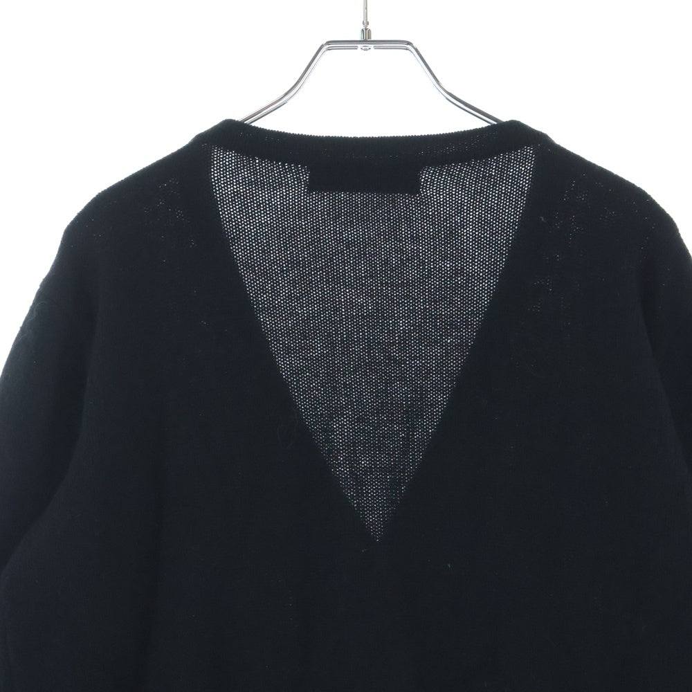 CHROME HEARTS(クロムハーツ) クロスボールボタン セメタリーパッチ カシミアカーディガン ブラック