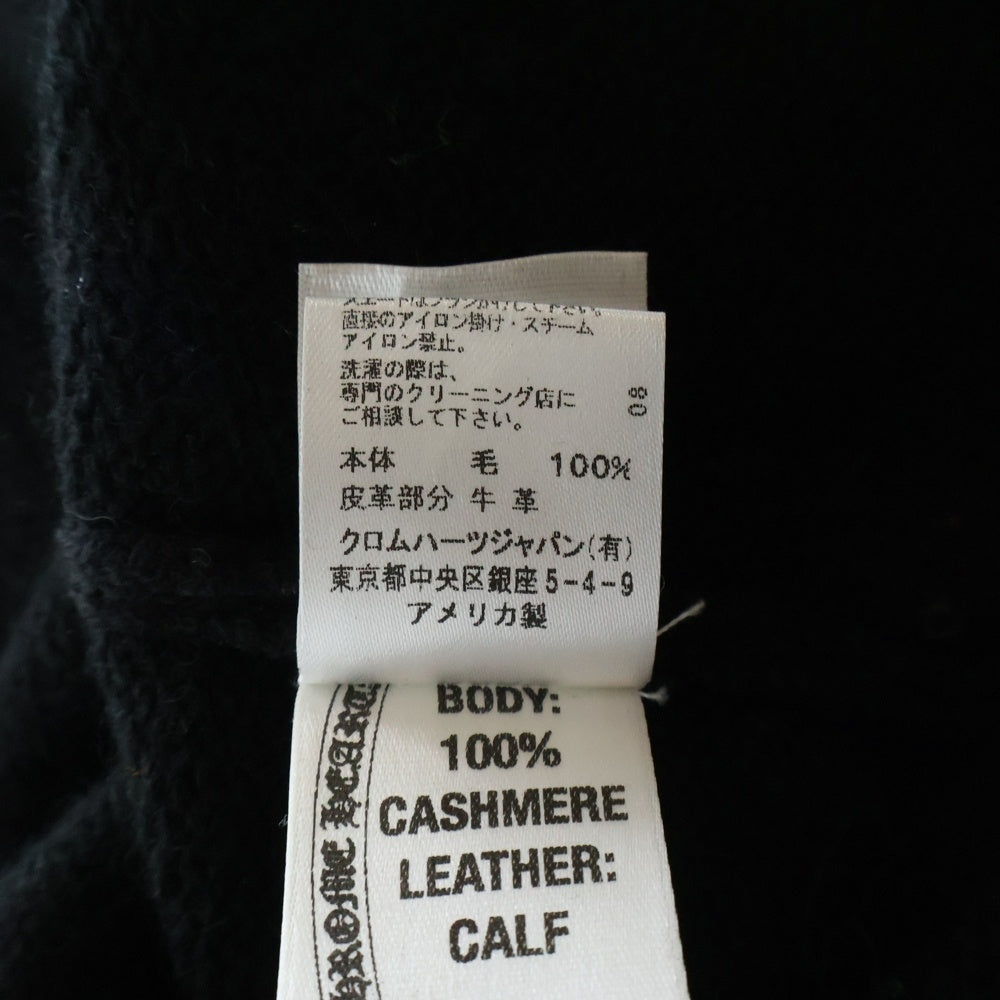 CHROME HEARTS(クロムハーツ) クロスボールボタン セメタリーパッチ カシミアカーディガン ブラック