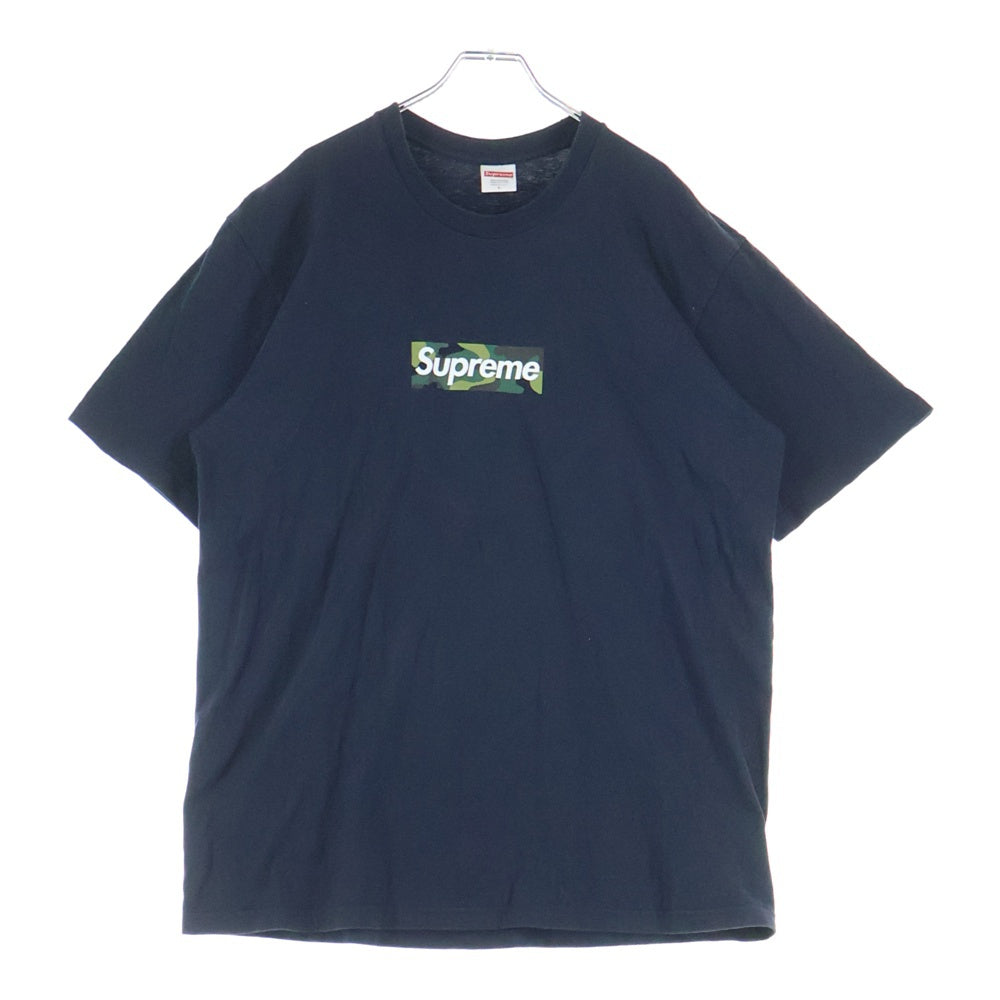 SUPREME(シュプリーム) 23AW Box Logo Tee Camo カモ ボックスロゴ クルーネック 半袖Tシャツ カットソー ネイビー