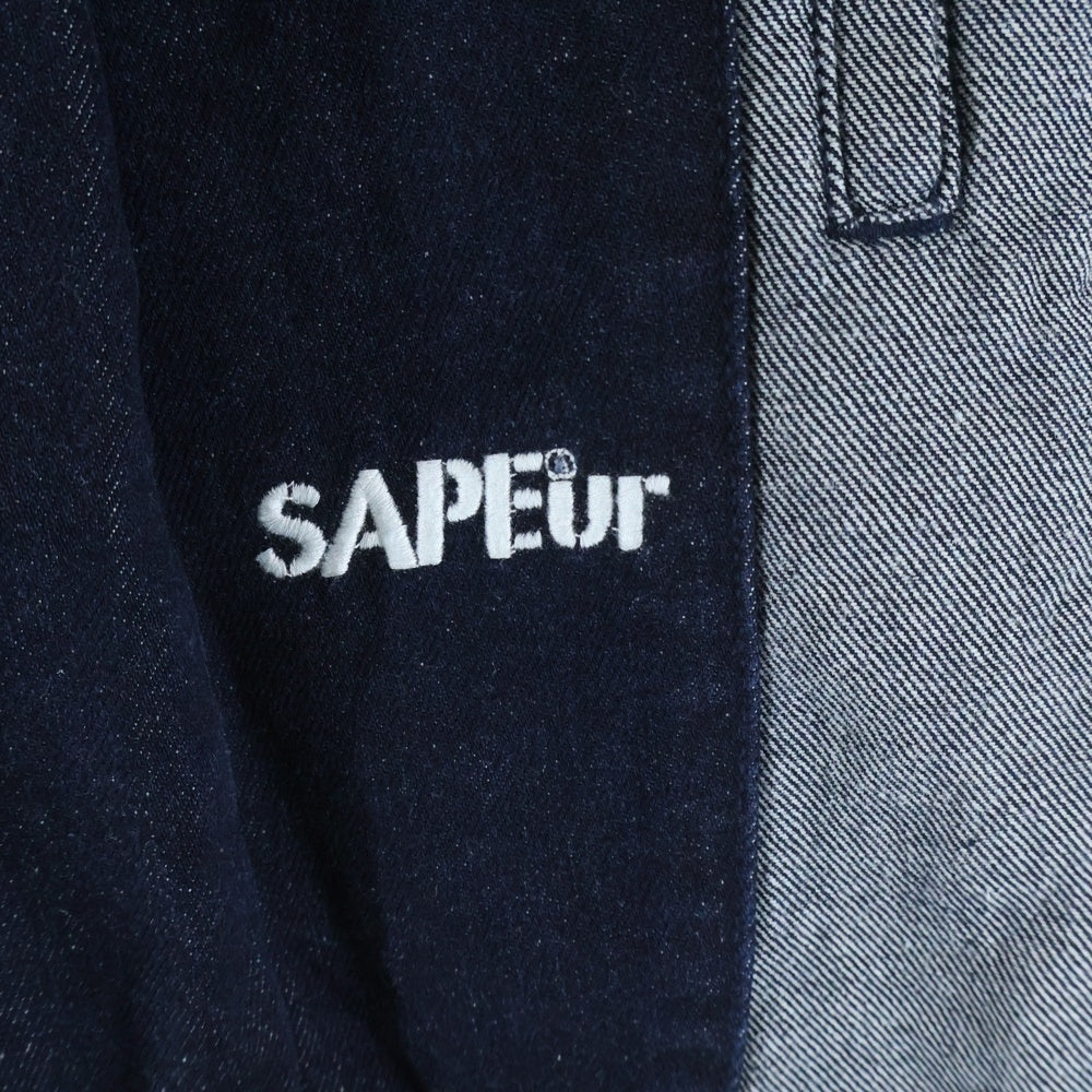 SAPEur(サプール) トラック デニム パンツ インディゴ