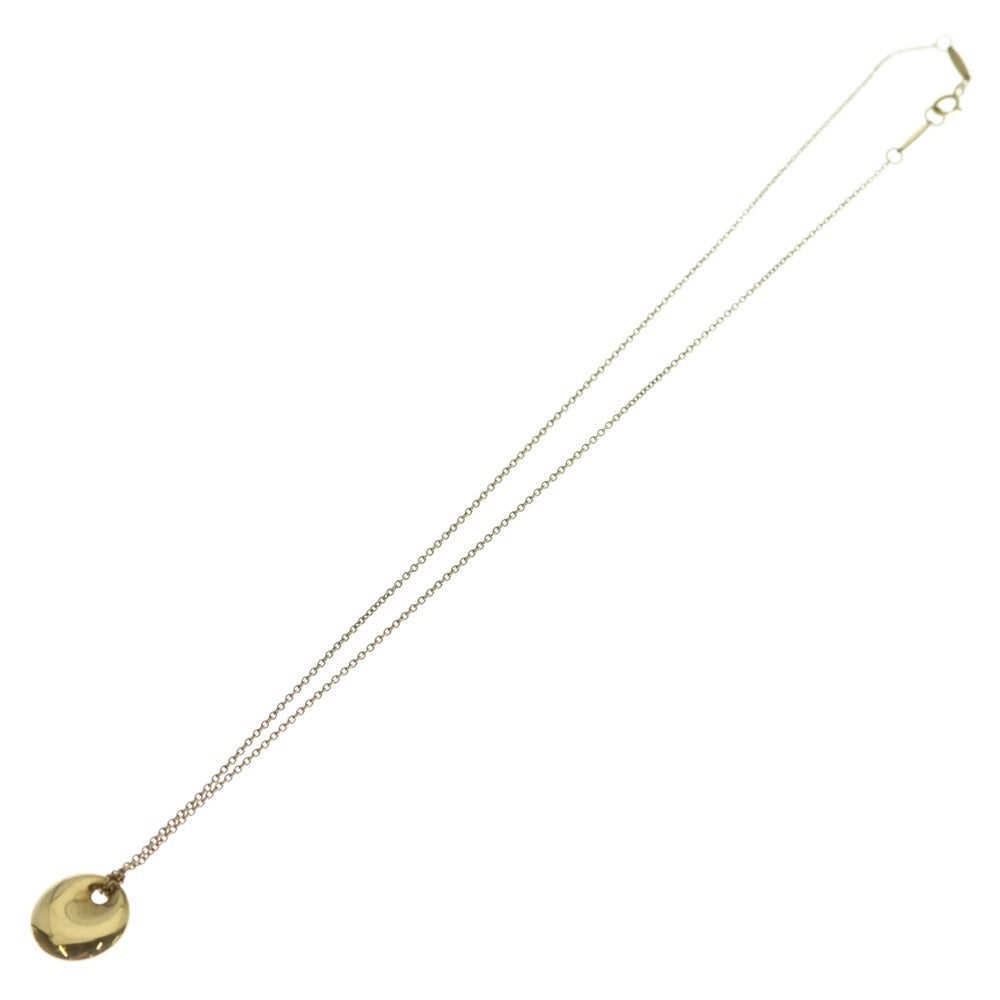 TIFFANY & Co.(ティファニー) K18YG ラウンド プレート ネックレス ゴールド レディース