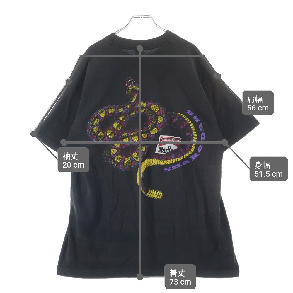 VINTAGE(ヴィンテージ) 90S MARLBORO SNAKE PASS POCKET TEE ヴィンテージ マルボロ スネークパス ポケット半袖Tシャツ カットソー ブラック