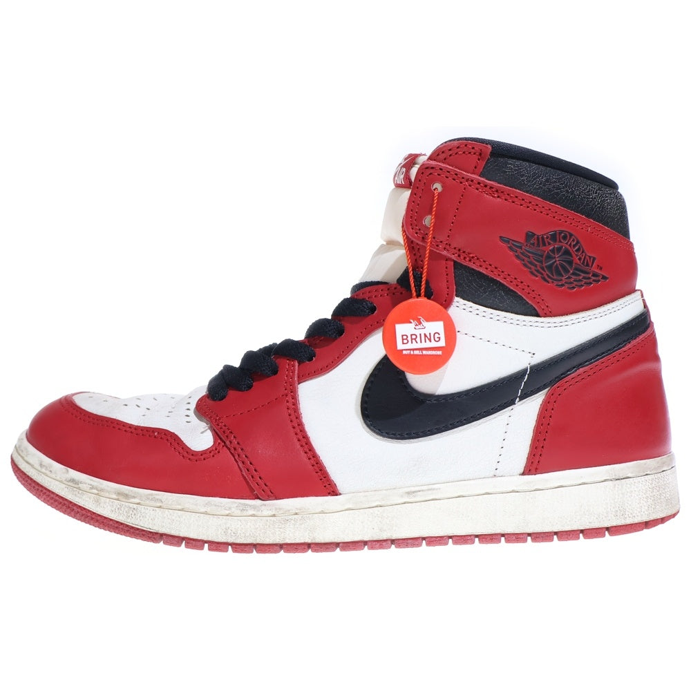 NIKE(ナイキ) AIR JORDAN 1 HIGH OG エアジョーダン1 ロスト&ファウンド シカゴ ハイカットスニーカー ホワイト/レッド US10/28cm DZ5485-612