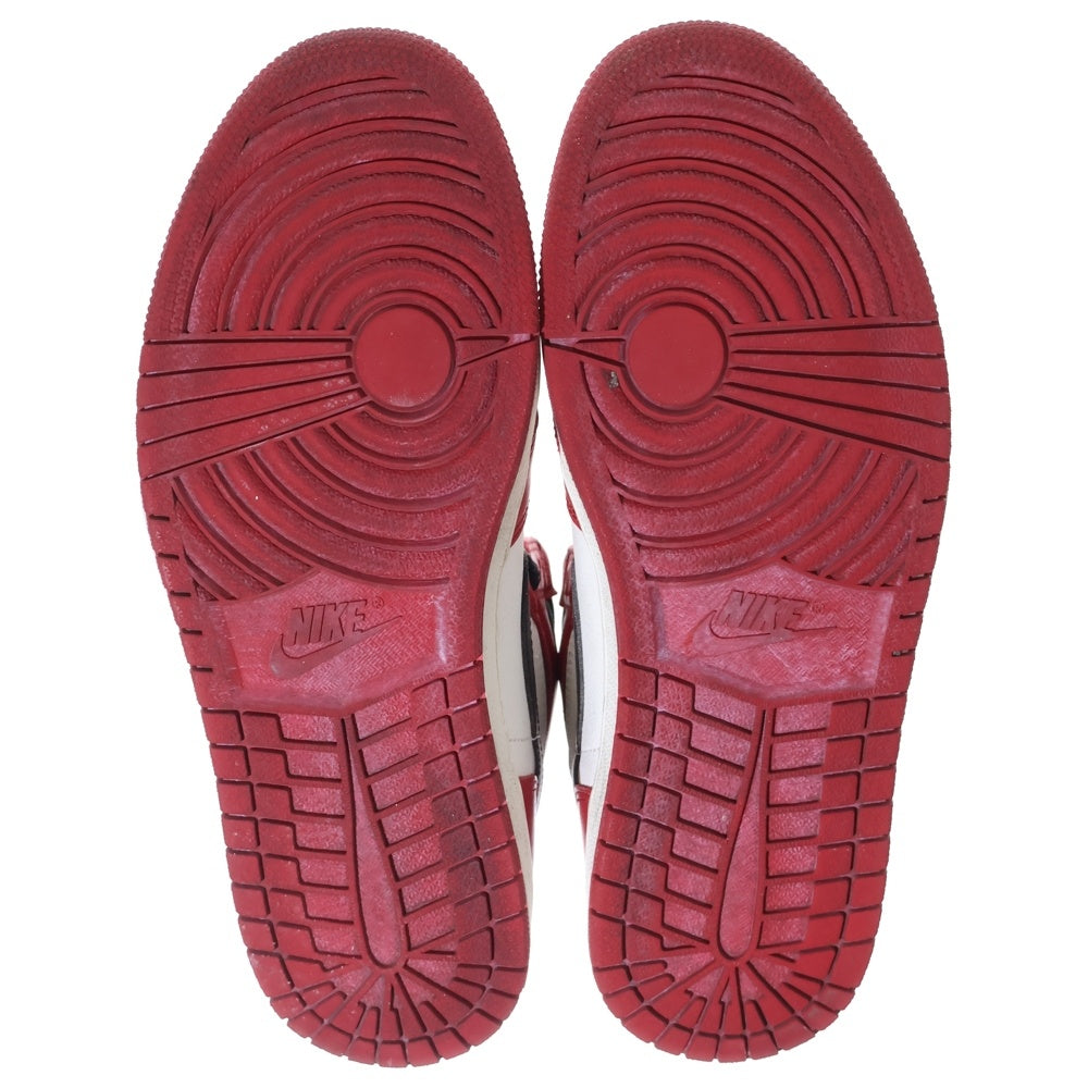 NIKE(ナイキ) AIR JORDAN 1 HIGH OG エアジョーダン1 ロスト&ファウンド シカゴ ハイカットスニーカー ホワイト/レッド US10/28cm DZ5485-612