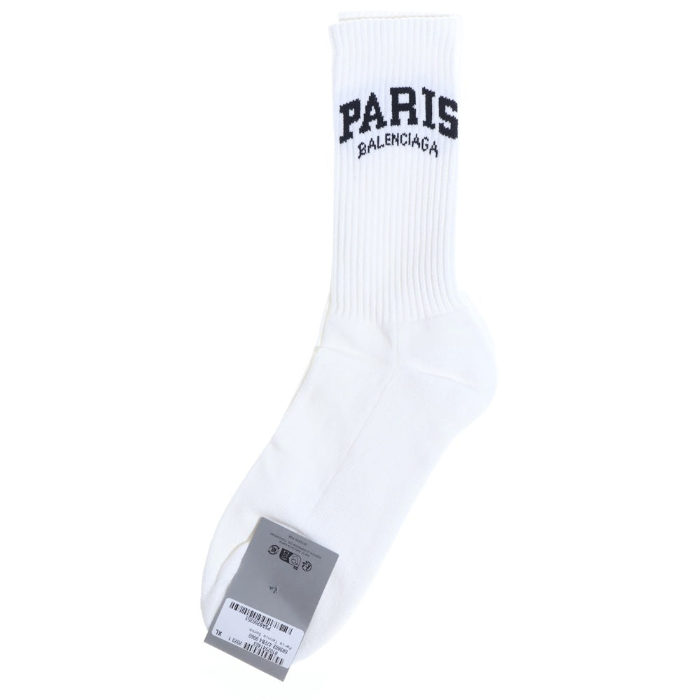 BALENCIAGA(バレンシアガ) Paris Tennis Socks パリステニスソックス 靴下 ホワイト 689802