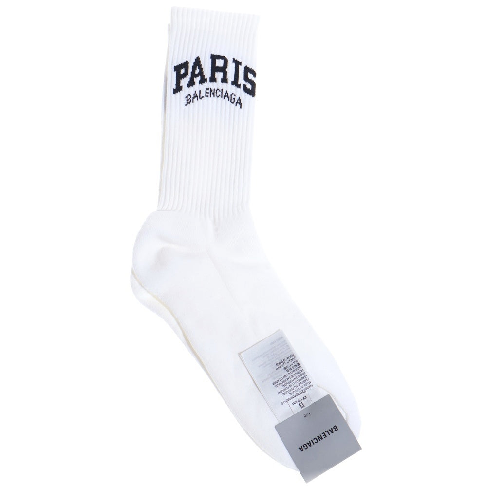 BALENCIAGA(バレンシアガ) Paris Tennis Socks パリステニスソックス 靴下 ホワイト 689802
