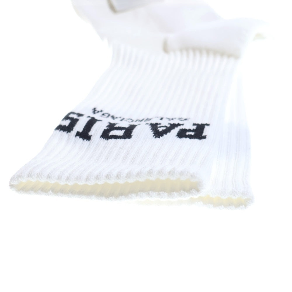 BALENCIAGA(バレンシアガ) Paris Tennis Socks パリステニスソックス 靴下 ホワイト 689802