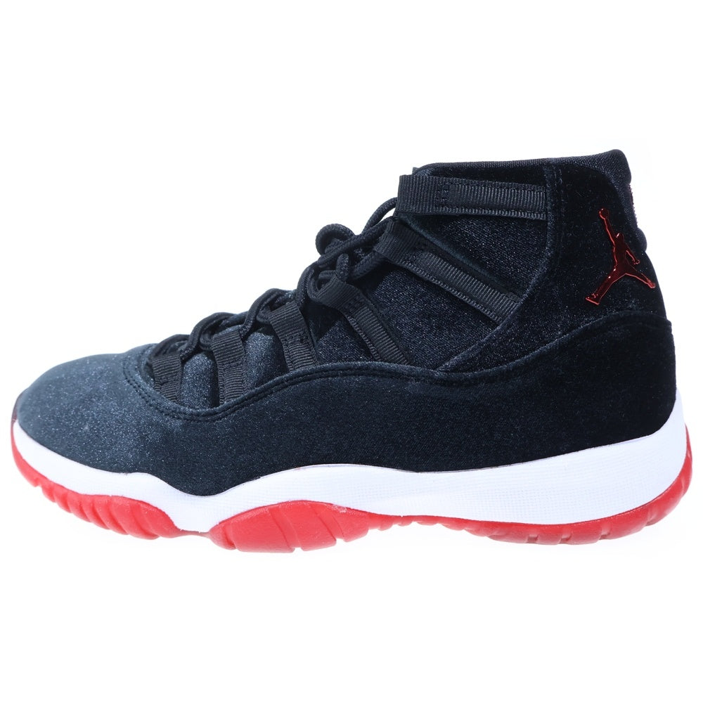 NIKE(ナイキ) WMNS AIR JORDAN 11 BRED VELVET ウィメンズ エアジョーダン 11 ブレッドベルベット ハイカットスニーカー ブラック レディース US8/25cm DB5457-061