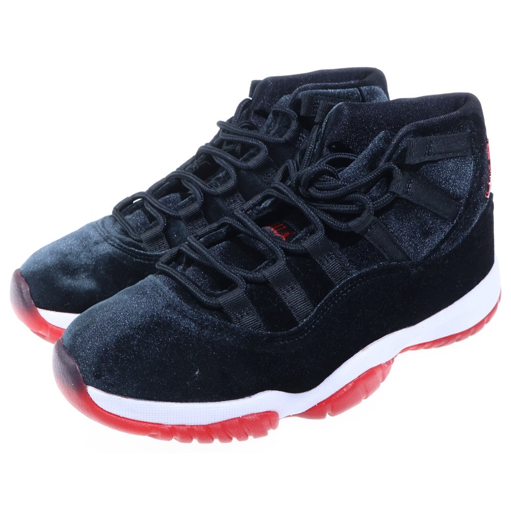 NIKE(ナイキ) WMNS AIR JORDAN 11 BRED VELVET ウィメンズ エアジョーダン 11 ブレッドベルベット ハイカットスニーカー ブラック レディース US8/25cm DB5457-061