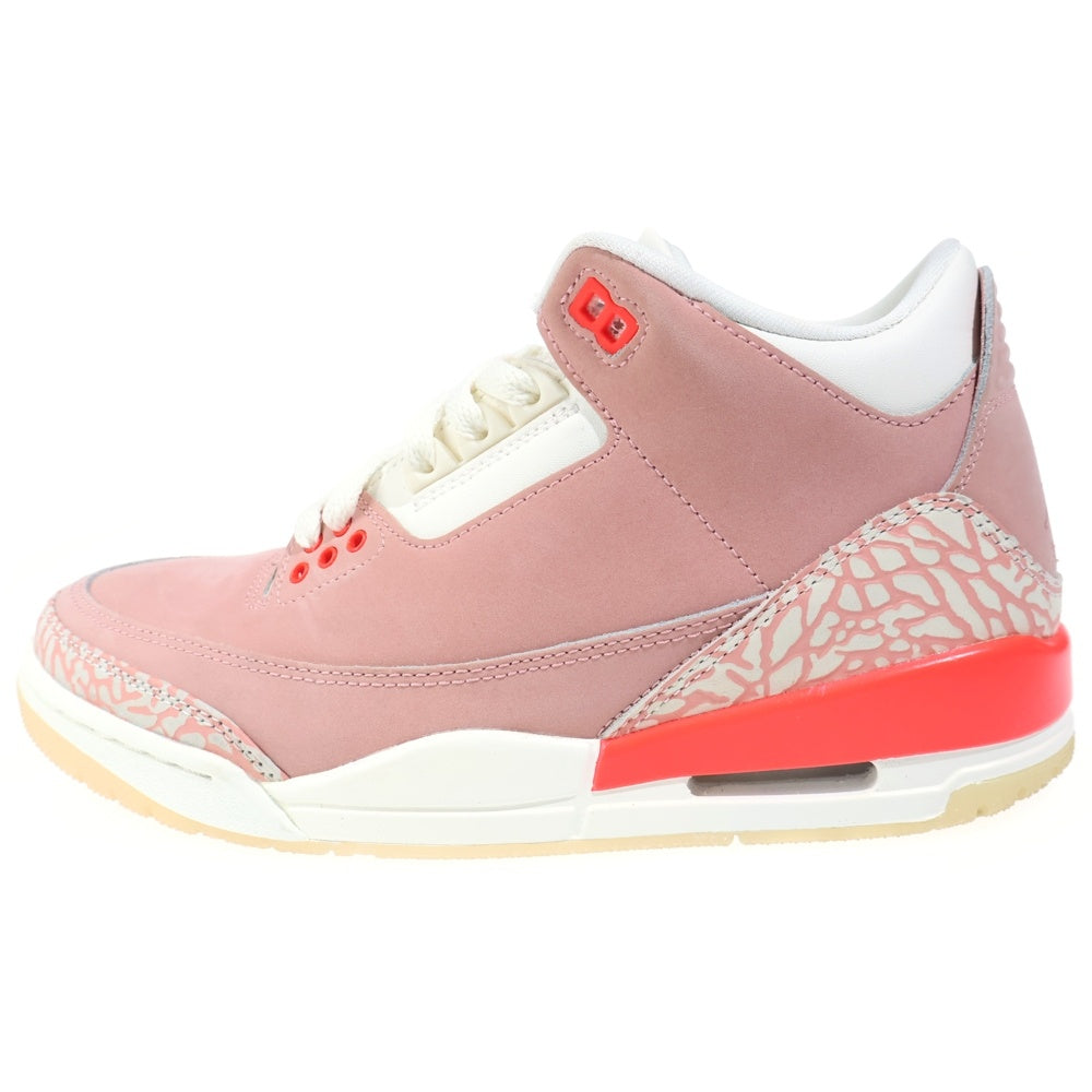 NIKE(ナイキ) WMNS AIR JORDAN 3 RETRO RUST PINK ウィメンズ エアジョーダン3 レトロ ラストピンク ミッドカットスニーカー ピンク レディース US7.5/24.5cm CK9246-600