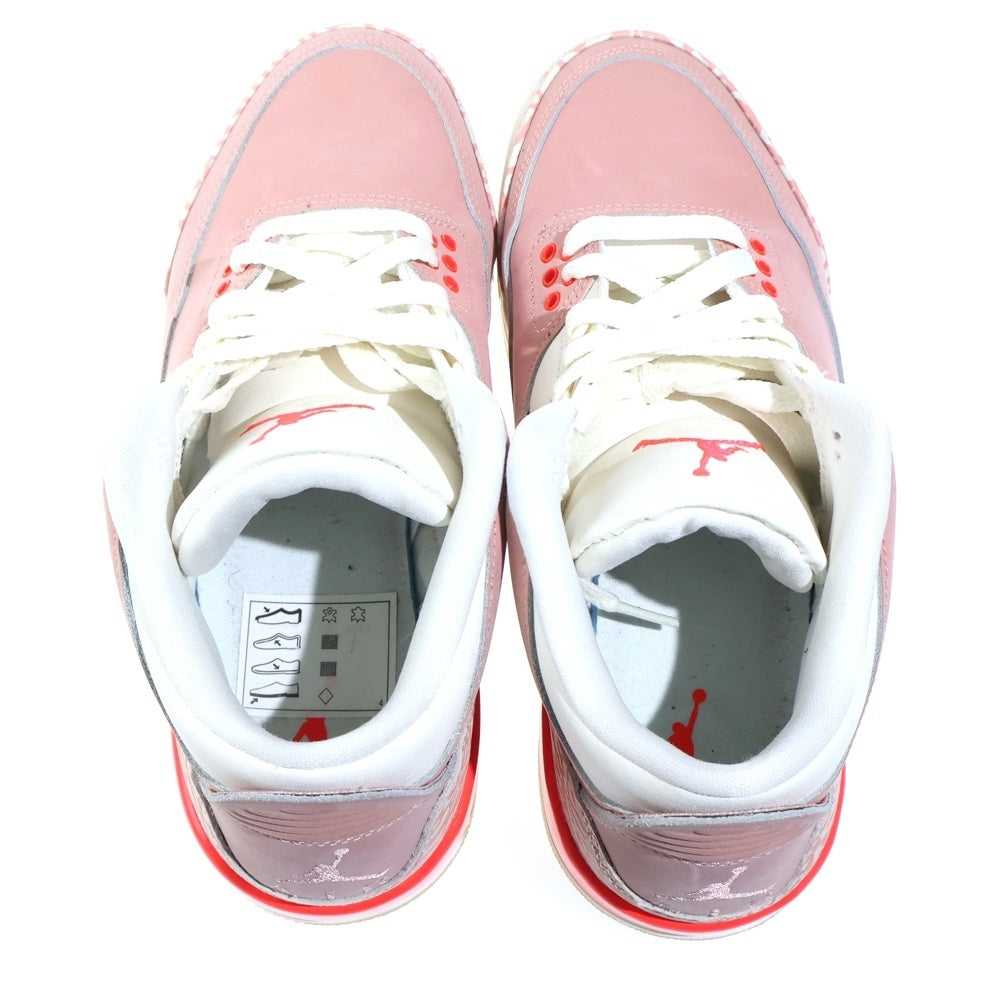 NIKE(ナイキ) WMNS AIR JORDAN 3 RETRO RUST PINK ウィメンズ エアジョーダン3 レトロ ラストピンク ミッドカットスニーカー ピンク レディース US7.5/24.5cm CK9246-600