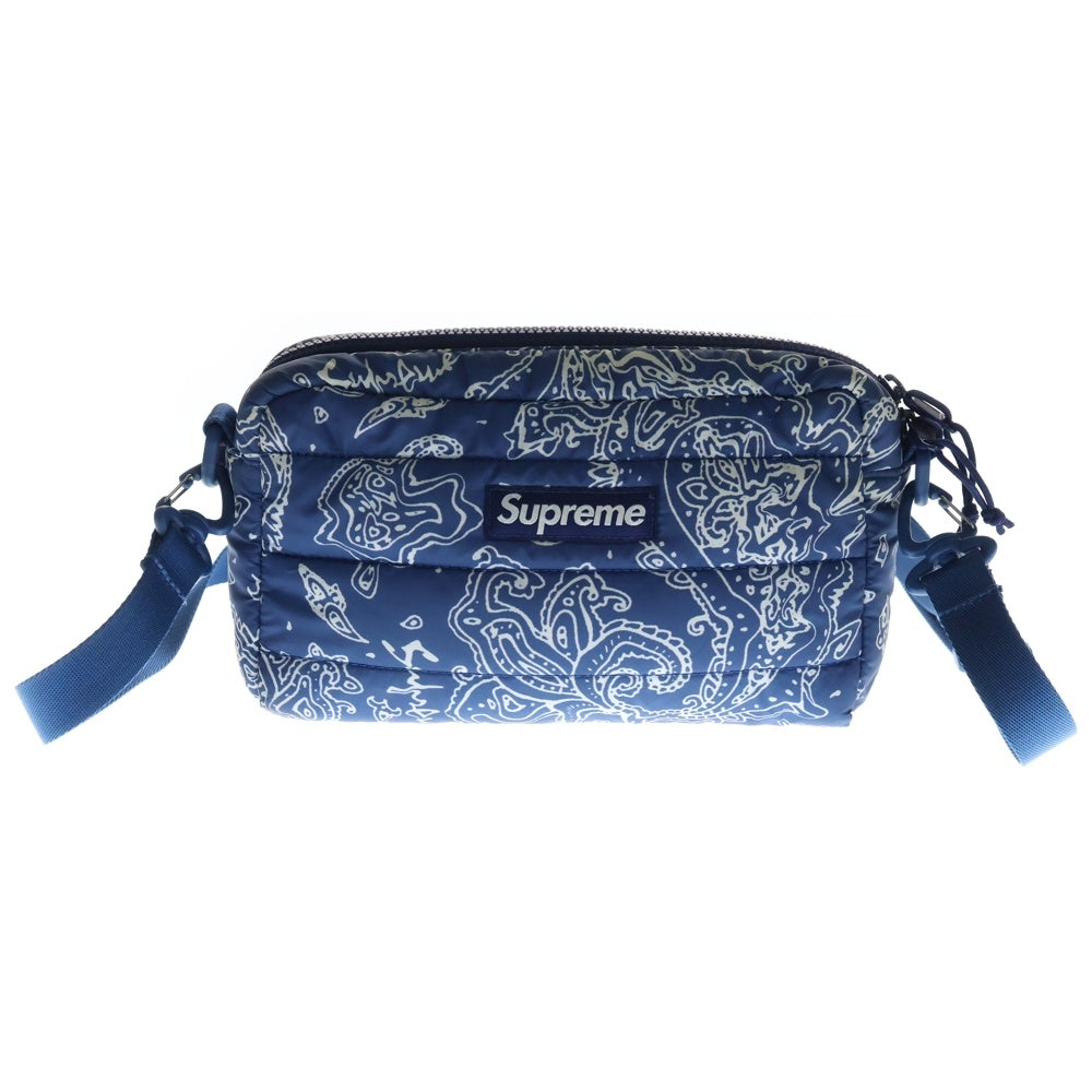 SUPREME(シュプリーム) 22AW Puffer Side Bag ペイズリー柄 パファー 