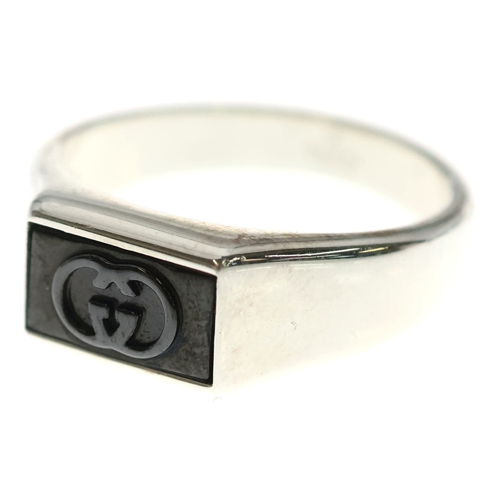 GUCCI(グッチ) インターロッキング シグネット リング シルバー レディース