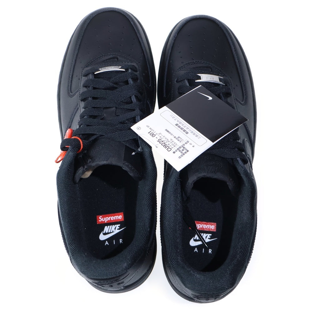 NIKE(ナイキ) ×SUPREME AIR FORCE 1 LOW SP エアフォースワン ローカットスニーカー ブラック US9.5/27.5cm CU9225-001