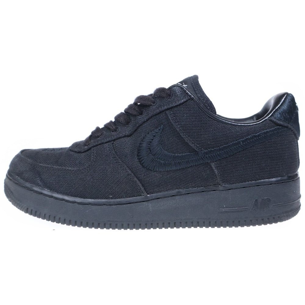 NIKE(ナイキ) ×STUSSY AIR FORCE 1 LOW ステューシー エアフォース1 ローカットスニーカー ブラック US9.5/27.5cm CZ9084-001
