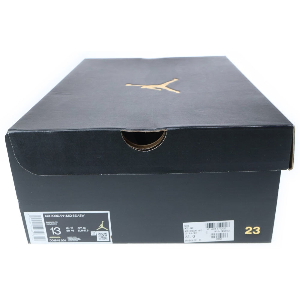 NIKE(ナイキ) AIR JORDAN 1 MID SE ALL STAR エアジョーダン1 オールスター ミッドカットスニーカー ブラック/ホワイト US13/31cm DD1649-001