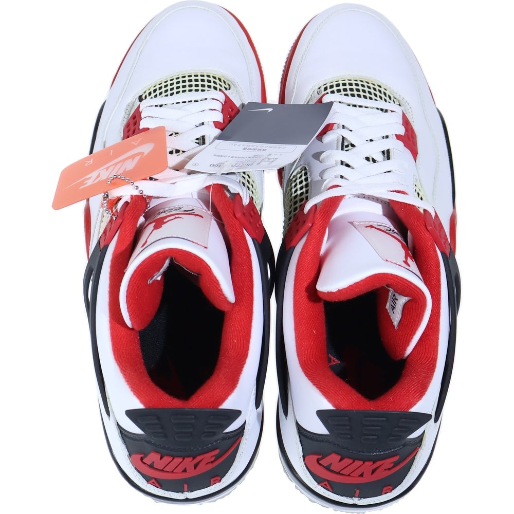 NIKE(ナイキ) AIR JORDAN 4 RETRO OG FIRE RED 2020 エアジョーダン4 レトロ ファイヤーレッド ハイカットスニーカー ホワイト/レッド US14/32cm DC7770-160