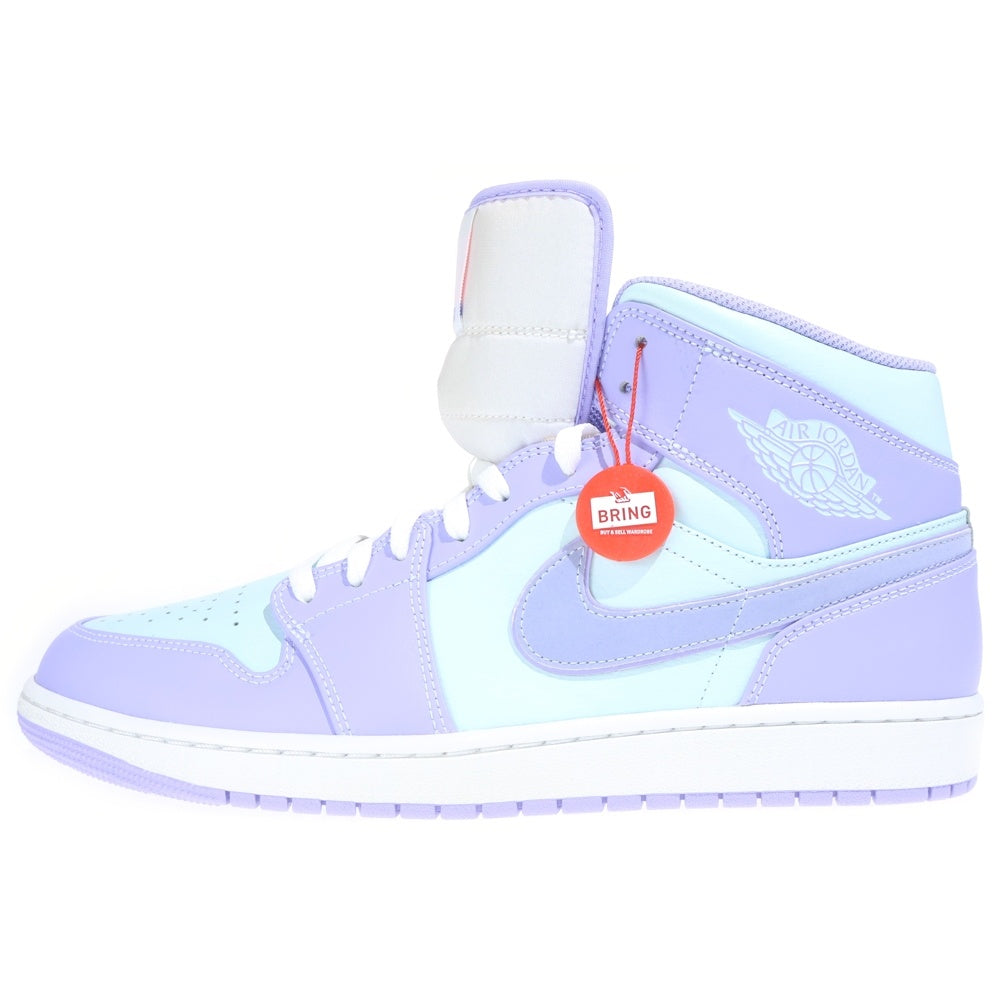 NIKE(ナイキ) AIR JORDAN 1 MID PURPLE AQUA エアジョーダン1 パープルアクア ミッドカットスニーカー ブルー/パープル US14/32cm 554724-500