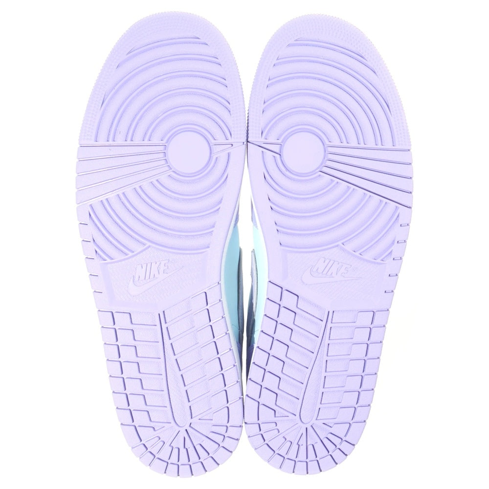 NIKE(ナイキ) AIR JORDAN 1 MID PURPLE AQUA エアジョーダン1 パープルアクア ミッドカットスニーカー ブルー/パープル US14/32cm 554724-500