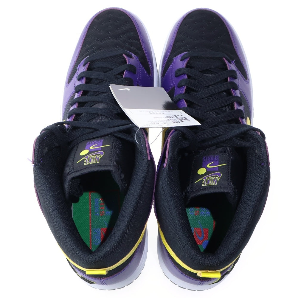 NIKE(ナイキ) Dunk High EMB Lakers ダンクハイ ハイカットスニーカー パープル/ブラック/イエロー US12/30cm DH0642-001
