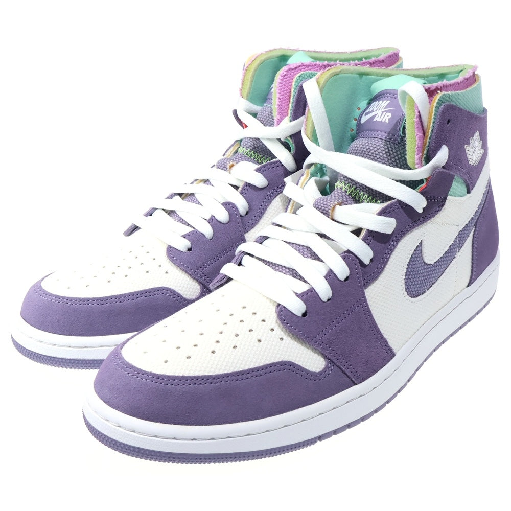 NIKE(ナイキ) AIR JORDAN 1 HIGH ZOOM AIR COMFORT エアジョーダン1 ズームエア コンフォート ハイカットスニーカー ホワイト/パープル US13/31cm CT0978-150