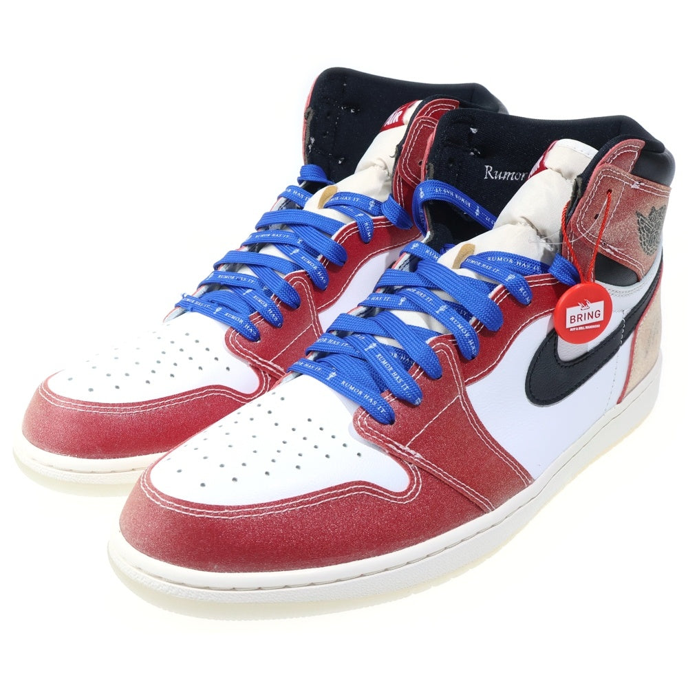 NIKE(ナイキ) ×TROPHY ROOM AIR JORDAN 1 RETRO HIGH OG SP F&F トロフィールーム エアジョーダン1 ハイカットスニーカー ホワイト/レッド US14/32cm DA2728-100