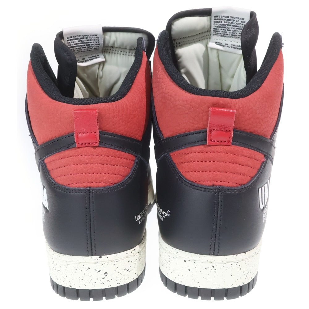 NIKE(ナイキ) ×UNDERCOVER DUNK HIGH UBA アンダーカバー ダンク ハイカットスニーカー ブラック/レッド US13/31cm DD9401-600