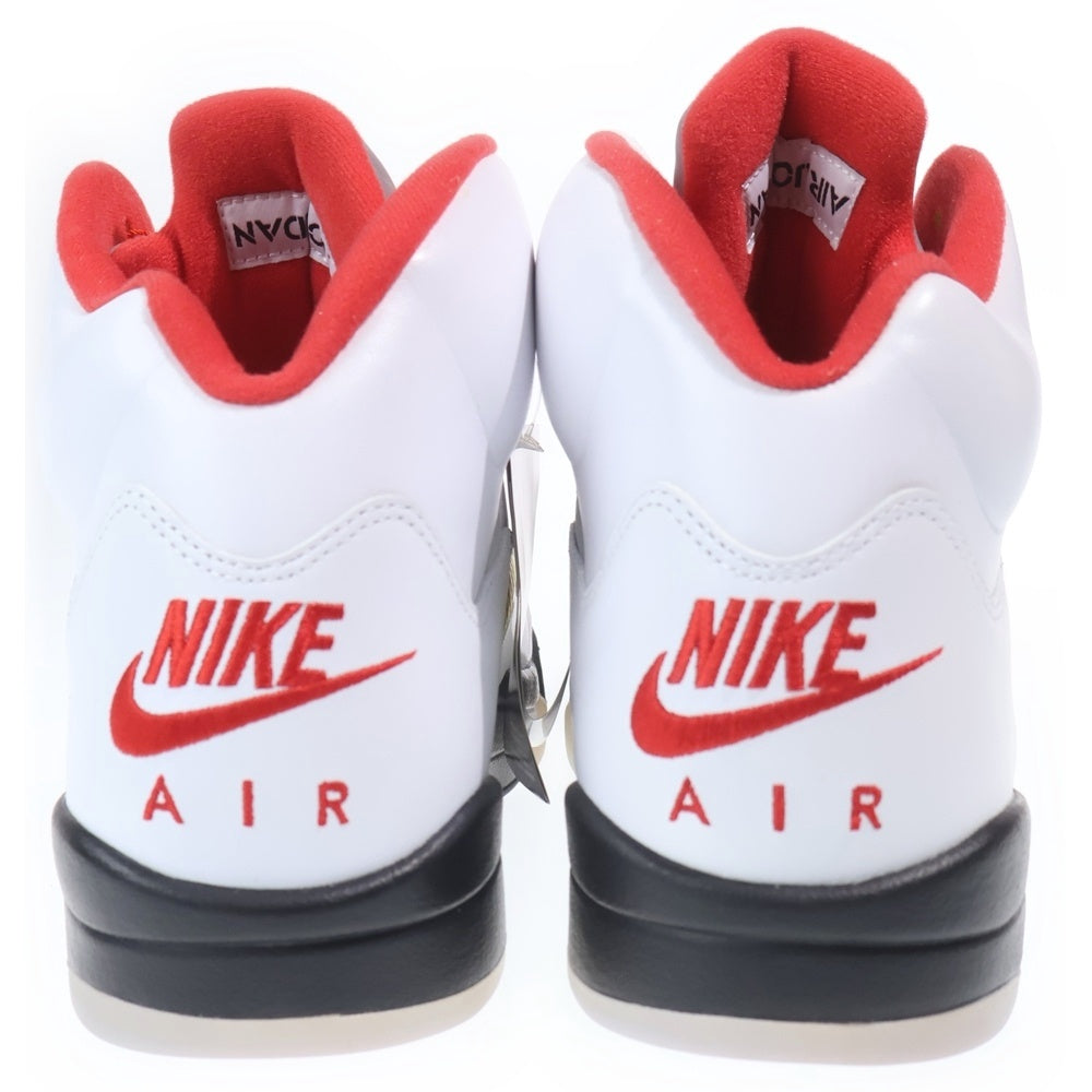 NIKE(ナイキ) AIR JORDAN 5 RETRO FIRE RED エアジョーダン5 ファイアレッド ハイカットスニーカー ホワイト/レッド US14/32cm DA1911-102